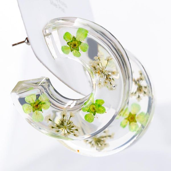 amorcome bohemian clear acrylic hoop earrings with pressed flowers transparent dried flower statement earrings party jewelry, Golden;silver
amorcome bohemian clear acrylic hoop earrings with pressed flowers transparent dried flower statement earrings party jewelry, Golden;silver