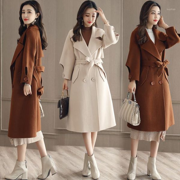 2020 korean fashion winter wool woolen coat female new long double-breasted woolen coat autumn lapel solid loose1, Black
2020 korean fashion winter wool woolen coat female new long double-breasted woolen coat autumn lapel solid loose1, Black