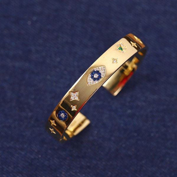 brand pure 925 sterling silver jewelry vintage sytle gold cuff bangle star blue eyes bangle wedding jewelry party cuff bracelet 1028, Black
brand pure 925 sterling silver jewelry vintage sytle gold cuff bangle star blue eyes bangle wedding jewelry party cuff bracelet 1028, Black