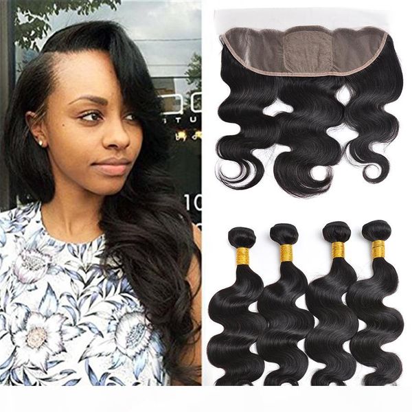 body wave human hair 13x4 lace frontal closure with 4 bundles natural color peruvian indian malaysian virgin human hair 4pcs lot, Black;brown
body wave human hair 13x4 lace frontal closure with 4 bundles natural color peruvian indian malaysian virgin human hair 4pcs lot, Black;brown