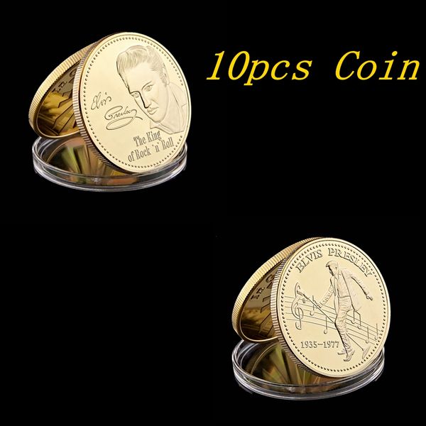 10pcs elvis presley 1935-1977 the king of rock roll 1oz gold plated art commemorative coin gift
10pcs elvis presley 1935-1977 the king of rock roll 1oz gold plated art commemorative coin gift