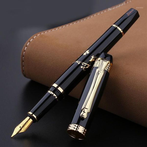 fountain pens pimio gold trim fine nib 0.5mm iridium ink metal black white office gift with high-end box1
fountain pens pimio gold trim fine nib 0.5mm iridium ink metal black white office gift with high-end box1