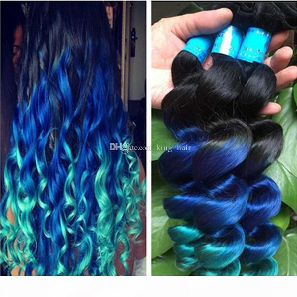 virgin 9a #1b blue green human hair weft dark root loose wave hair extension ombre color 1b blue green hair 3 bundles, Black
virgin 9a #1b blue green human hair weft dark root loose wave hair extension ombre color 1b blue green hair 3 bundles, Black