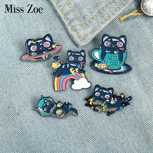 pins, brooches space cat enamel pin planet astronaut mug kitten universe bag lapel badges rainbow animal jewelry gift friends1, Gray 
pins, brooches space cat enamel pin planet astronaut mug kitten universe bag lapel badges rainbow animal jewelry gift friends1, Gray
