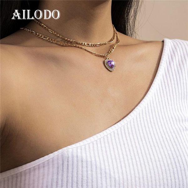 ailodo multicolor crystal heart chokers necklace for women dluble layers party wedding statement necklace collier jewelry gift, Golden;silver
ailodo multicolor crystal heart chokers necklace for women dluble layers party wedding statement necklace collier jewelry gift, Golden;silver