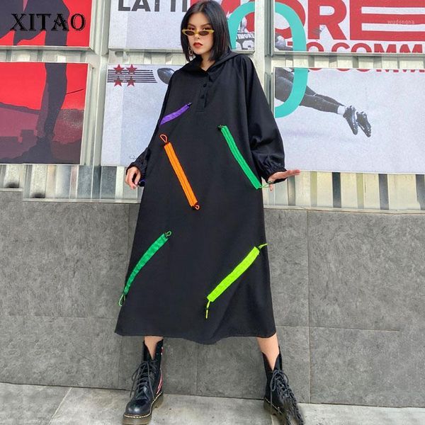 xitao plus size dress fashion women 2020 autumn full sleeve patchwork small fresh elegant minority casual style dress zyq43601, Black;gray
xitao plus size dress fashion women 2020 autumn full sleeve patchwork small fresh elegant minority casual style dress zyq43601, Black;gray