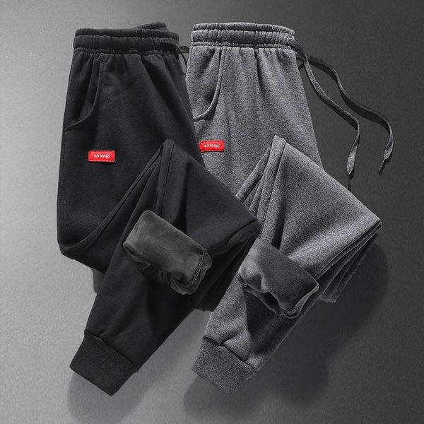 warm plush long men's casual new thickened style with velvet cotton sports pants in autumn and winter, Black
warm plush long men's casual new thickened style with velvet cotton sports pants in autumn and winter, Black