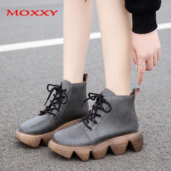 moxxy 2020 new style autumn winter british platform ankle boots women shoes fashion casual lace up chunky boots plus size 35-43, Black
moxxy 2020 new style autumn winter british platform ankle boots women shoes fashion casual lace up chunky boots plus size 35-43, Black