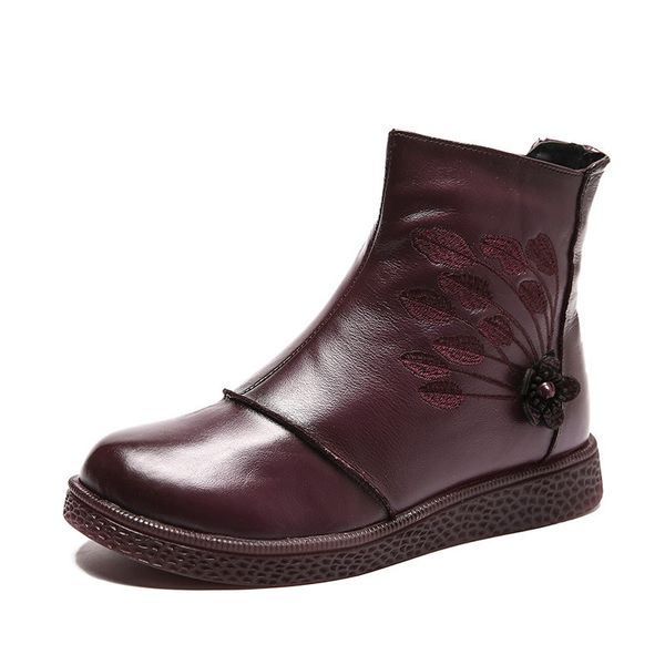 flat platform autumn winter shoes genuine leather ankle boots for women footwear soft vintage ladies booties 2020 q1104, Black
flat platform autumn winter shoes genuine leather ankle boots for women footwear soft vintage ladies booties 2020 q1104, Black