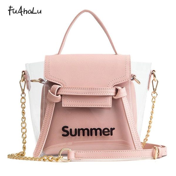 fuahalu summer new chain portable diagonal package korean version of the wild shoulder bag transparent jelly package
fuahalu summer new chain portable diagonal package korean version of the wild shoulder bag transparent jelly package