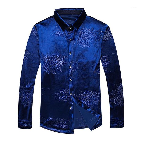 men's casual shirts male floral shirt long sleeve man gold velvet soft velevt clothes1, White;black
men's casual shirts male floral shirt long sleeve man gold velvet soft velevt clothes1, White;black