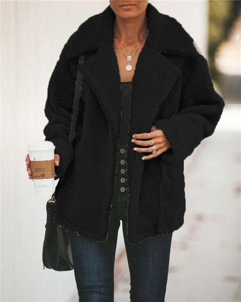 women's fur & faux 2021 winter zipper women overcoat warm ladies loose coat fashion casual female outerwear, Black
women's fur & faux 2021 winter zipper women overcoat warm ladies loose coat fashion casual female outerwear, Black