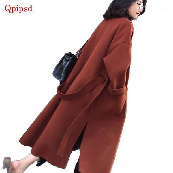 long section of loose big yards slim women's coat new winter woolen coat was thin fashion ladies winter lapel solid color1, Black
long section of loose big yards slim women's coat new winter woolen coat was thin fashion ladies winter lapel solid color1, Black