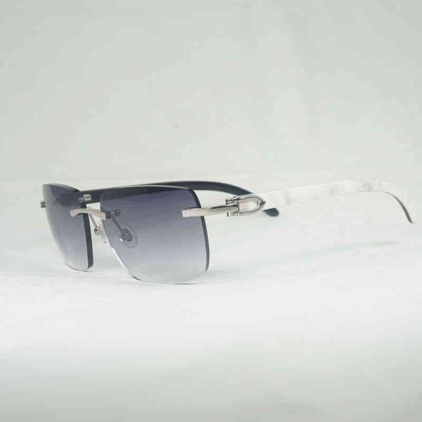 2022 factory wholesale new natural wood sunglasses men black white buffalo horn vintage rimless square glasses culos gafas accessories b 01, White;black
2022 factory wholesale new natural wood sunglasses men black white buffalo horn vintage rimless square glasses culos gafas accessories b 01, White;black