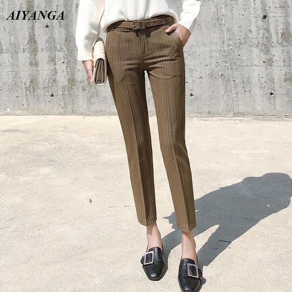suit pants with sashes 2019 spring trousers pants ankle-length trousers high waist slim fashion office lady feminino1, Black;white
suit pants with sashes 2019 spring trousers pants ankle-length trousers high waist slim fashion office lady feminino1, Black;white