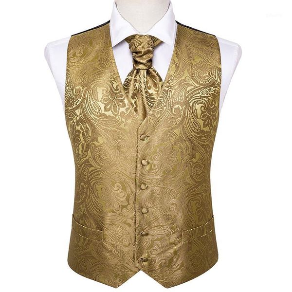 new gold paisley silk vests for men ascot tie mens suit vest male waistcoat gilet homme casual formal business jacket barry.wang1, Black;white
new gold paisley silk vests for men ascot tie mens suit vest male waistcoat gilet homme casual formal business jacket barry.wang1, Black;white