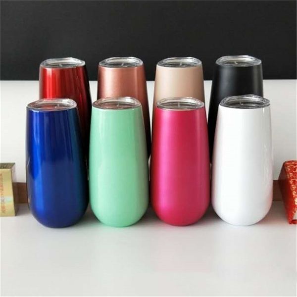 7 colors 6oz egg shaped cups wine glasses tumblers stemless rose gold stainless steel double walled vacuum insulated mugs with clear lid a05
7 colors 6oz egg shaped cups wine glasses tumblers stemless rose gold stainless steel double walled vacuum insulated mugs with clear lid a05