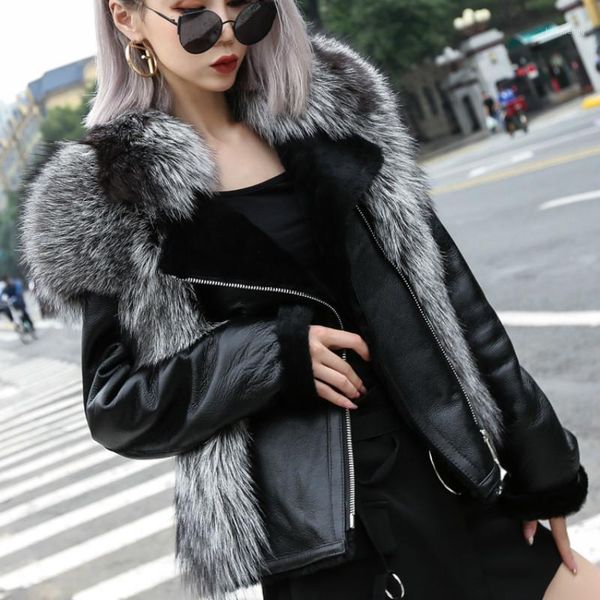 fur real fur coat female sheepskin coat genuine leather jacket autumn winter women clothes 2020 warm zt48201, Black
fur real fur coat female sheepskin coat genuine leather jacket autumn winter women clothes 2020 warm zt48201, Black
