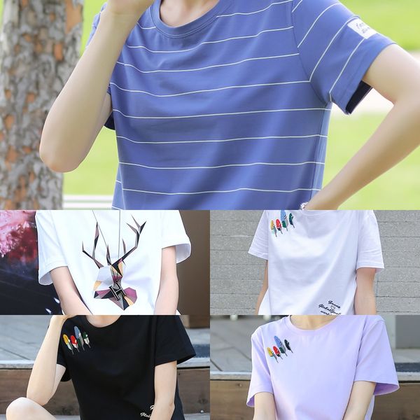 spring women 2020 new short sleeve women loose korean t-shirt t-shirt casual print ins korean women's wear crxue, White
spring women 2020 new short sleeve women loose korean t-shirt t-shirt casual print ins korean women's wear crxue, White