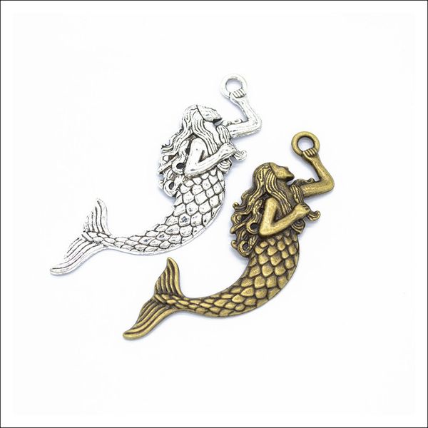 wholesale tibetan silver bronze big mermaid sea-maid zinc alloy charms pendant jewelry making diy findings 76*26mm, Bronze;silver
wholesale tibetan silver bronze big mermaid sea-maid zinc alloy charms pendant jewelry making diy findings 76*26mm, Bronze;silver