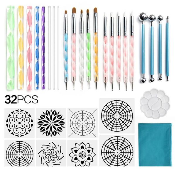 32pcs mandala dotting tools set for painting rock stone acrylic stick drawing brush stencil jllfkk, Silver
32pcs mandala dotting tools set for painting rock stone acrylic stick drawing brush stencil jllfkk, Silver