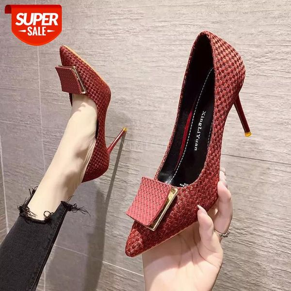 pointed toe thin heels women shoes high heel 7cm-9cm buckle luxury shoes women designers zapatos de vestir mujer #400q, Black
pointed toe thin heels women shoes high heel 7cm-9cm buckle luxury shoes women designers zapatos de vestir mujer #400q, Black
