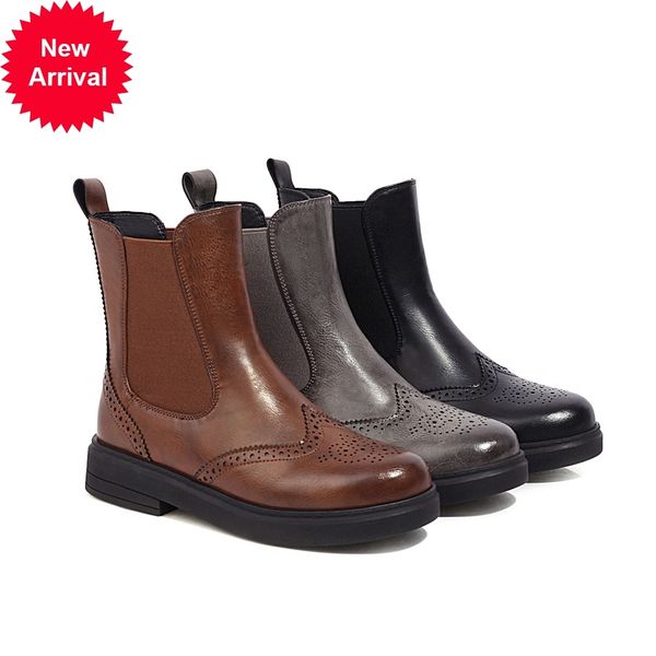 2020 super fine female fiber plus size 22-26.5cm winter length short sculpted boots brogue retro rub colour otj9, Black
2020 super fine female fiber plus size 22-26.5cm winter length short sculpted boots brogue retro rub colour otj9, Black