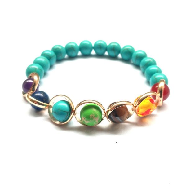 10 pcs gold plated stackable circle connect many colors quartz stone beads stretchy bracelet healing chakra jewelr, Black
10 pcs gold plated stackable circle connect many colors quartz stone beads stretchy bracelet healing chakra jewelr, Black