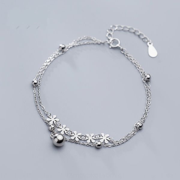 s925 silver female korean version temperament double layer pearl chain sen bracelet braceletbracelet braceletfresh flowers sweet hand jewelr, Golden;silver
s925 silver female korean version temperament double layer pearl chain sen bracelet braceletbracelet braceletfresh flowers sweet hand jewelr, Golden;silver