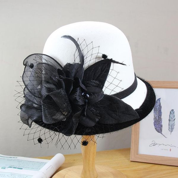 stingy brim hats mingli tengda woollen black wool hat british cap women all-round elegant fashion travel basin fascinator fedora chapeau, Blue;gray
stingy brim hats mingli tengda woollen black wool hat british cap women all-round elegant fashion travel basin fascinator fedora chapeau, Blue;gray