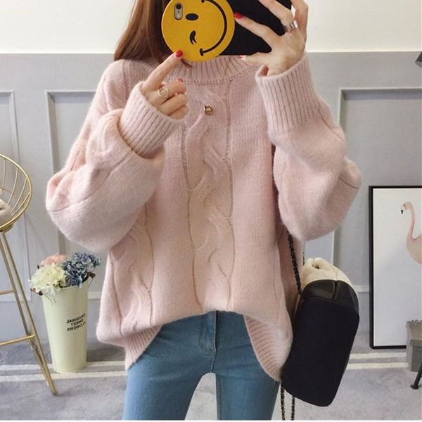 2021 new autumn winter women o-neck knitted sweaters pullover solid puff sleeve clothes casual korean female, White;black
2021 new autumn winter women o-neck knitted sweaters pullover solid puff sleeve clothes casual korean female, White;black
