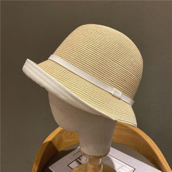 wide brim hats fashion sun hat women summer folding straw for female bucket cap beach headwear chapeau femme panama, Blue;gray
wide brim hats fashion sun hat women summer folding straw for female bucket cap beach headwear chapeau femme panama, Blue;gray