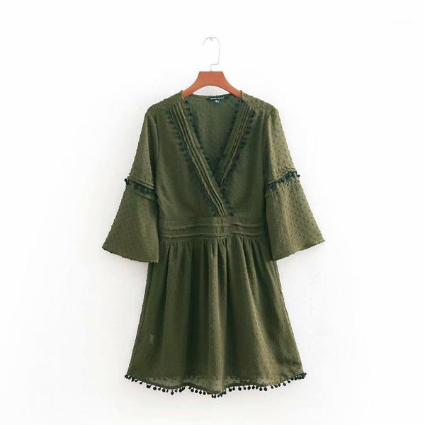 women vintage v neck dot print fur ball tassel stitching mini dress ladies pleat vestidos party chic chiffon a line dress ds13841, Black;gray
women vintage v neck dot print fur ball tassel stitching mini dress ladies pleat vestidos party chic chiffon a line dress ds13841, Black;gray