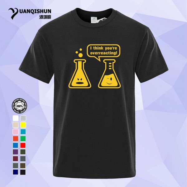 yuanqishun funny t shirt i think you're overreacting t-shirt chemistry humor science teacher tshirt 16 colors cotton short sleeves tee, White;black
yuanqishun funny t shirt i think you're overreacting t-shirt chemistry humor science teacher tshirt 16 colors cotton short sleeves tee, White;black