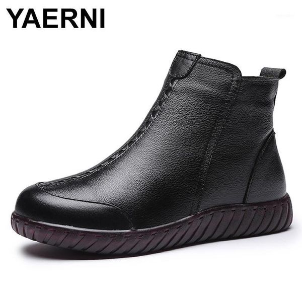yaerni women ankle boots 2020 handmade 100% genuine leather winter boats mujer casual1 zip flat with women winter shoes1, Black
yaerni women ankle boots 2020 handmade 100% genuine leather winter boats mujer casual1 zip flat with women winter shoes1, Black