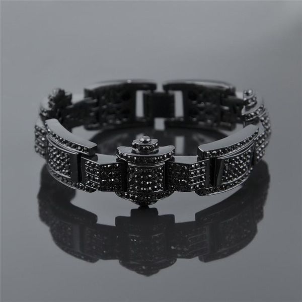 1pc row hip hop bling cool fashion men's bracelet with rhinestones 3 colors optional gifts valentine's day present, Black
1pc row hip hop bling cool fashion men's bracelet with rhinestones 3 colors optional gifts valentine's day present, Black