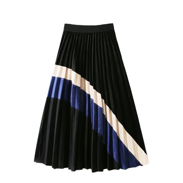 autumn winter golden velvet color midi skirt 2020 elastic high waist skirt for women slim pleated long womens skirts female 1014, Black
autumn winter golden velvet color midi skirt 2020 elastic high waist skirt for women slim pleated long womens skirts female 1014, Black