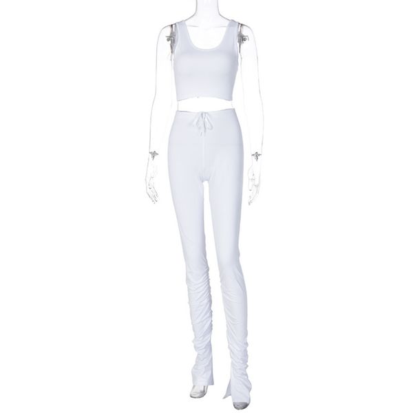 simenual tank and stacked pants 2 piece set women casual sportswear sleeveless tracksuits fashion workout grey matching sets c0129, Black;white
simenual tank and stacked pants 2 piece set women casual sportswear sleeveless tracksuits fashion workout grey matching sets c0129, Black;white
