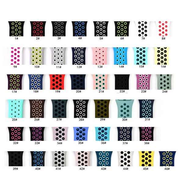 silicone breathable sports band double color hollow out design rubber strap watchband for iwatch 38mm 40mm 42mm 44mm se/6/5/4/3/2/1
silicone breathable sports band double color hollow out design rubber strap watchband for iwatch 38mm 40mm 42mm 44mm se/6/5/4/3/2/1