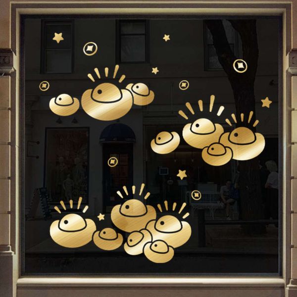 yuanbao year decals, shop glass stickers, 2021 year, new spring ftival decoration, window stickers for the
yuanbao year decals, shop glass stickers, 2021 year, new spring ftival decoration, window stickers for the