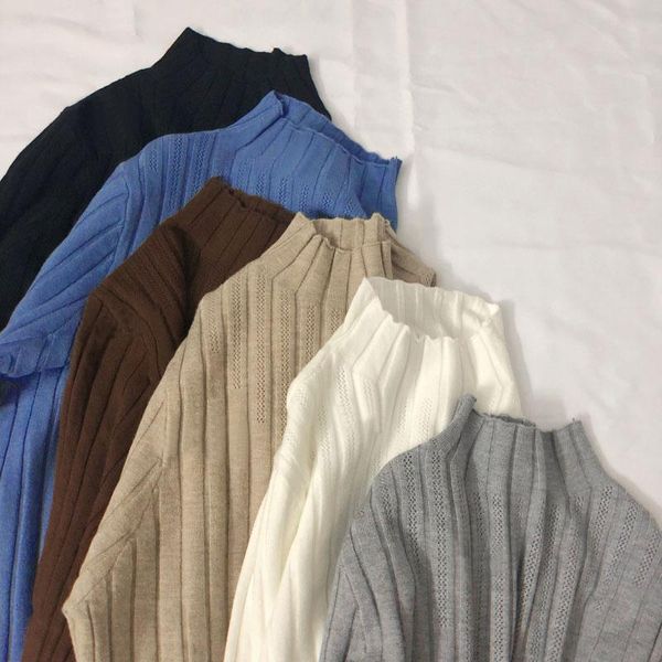 women's sweaters 2021 women pullovers sweater knitted elasticity casual jumper fashion slim half turtleneck warm female autumn winter k, White;black
women's sweaters 2021 women pullovers sweater knitted elasticity casual jumper fashion slim half turtleneck warm female autumn winter k, White;black
