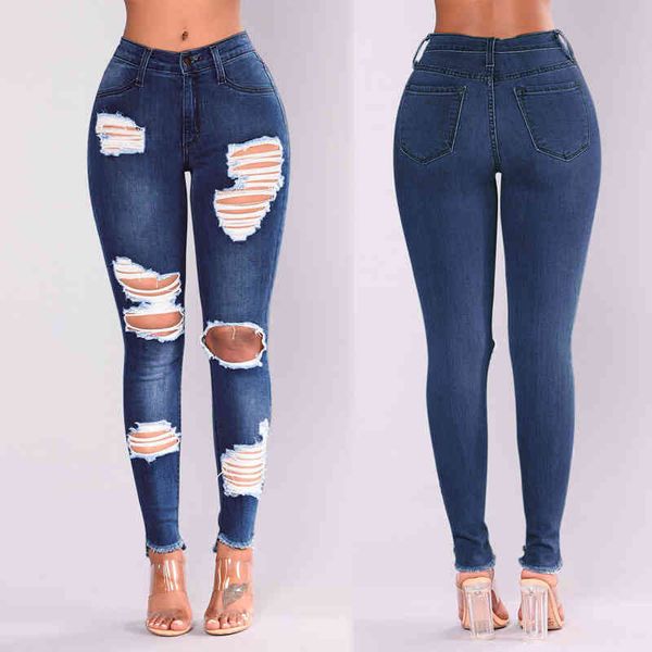 women's jeans foreign trade online celebrity slim fit with holes export tassels foot mouth skinny pants 47h3, Blue
women's jeans foreign trade online celebrity slim fit with holes export tassels foot mouth skinny pants 47h3, Blue