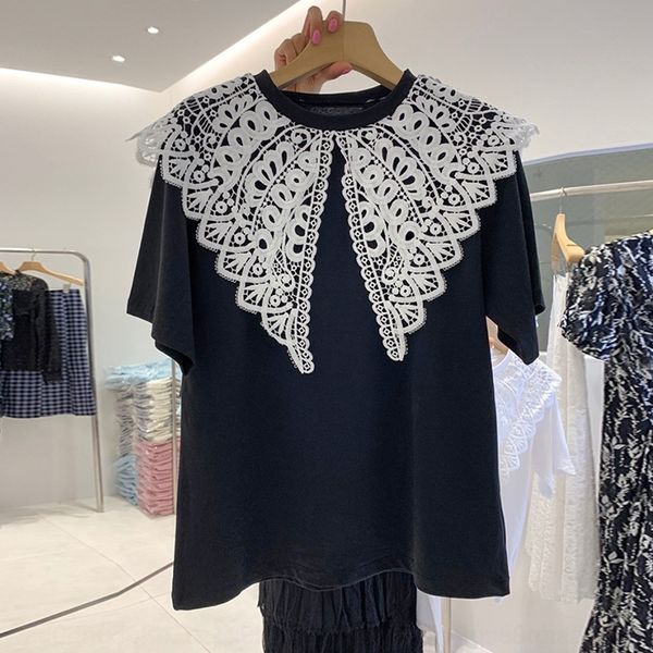 jcnnq 2020 korea east lace pullover gate women's hollow south butterfly lapel short sleeve t-shirt new pullover summer fashion in lace, White
jcnnq 2020 korea east lace pullover gate women's hollow south butterfly lapel short sleeve t-shirt new pullover summer fashion in lace, White