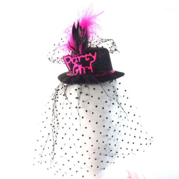 party hats 2021 black mini hat on hair clips dot veil wedding event bride to be feather facinator decoration hen party1
party hats 2021 black mini hat on hair clips dot veil wedding event bride to be feather facinator decoration hen party1