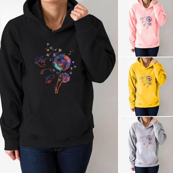 women's hoodies & sweatshirts color dandelion printed women fleece long sleeve loose sweatshirt with hat girls hoodie pullovers autumn, Black
women's hoodies & sweatshirts color dandelion printed women fleece long sleeve loose sweatshirt with hat girls hoodie pullovers autumn, Black