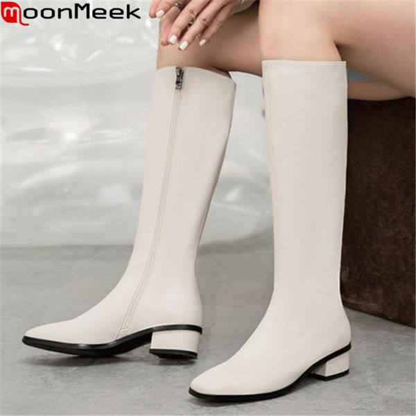 boots moonmeek 2021 big size 34-42 fashion knee high med heels square toe ladies shoes winter black white color women
boots moonmeek 2021 big size 34-42 fashion knee high med heels square toe ladies shoes winter black white color women