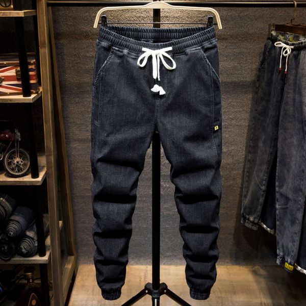 autumn winter stretch plus size jeans elastic waist loose fat men's big and small pants, Blue
autumn winter stretch plus size jeans elastic waist loose fat men's big and small pants, Blue