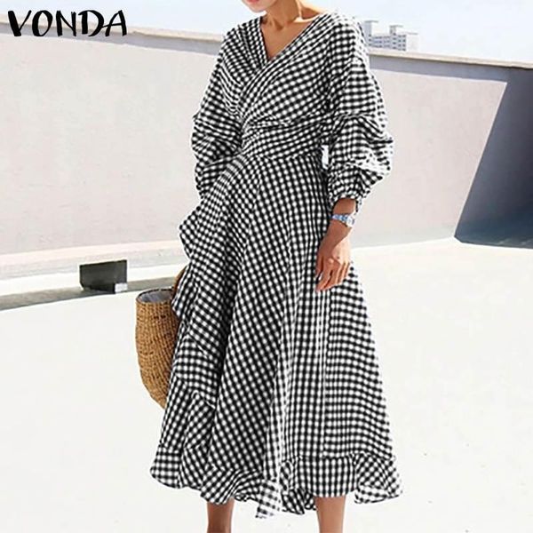 vonda party dress 2020 women summer dot printed beach party sundress casual solid dress office ladies bohemian vestido plus size1, Black;gray
vonda party dress 2020 women summer dot printed beach party sundress casual solid dress office ladies bohemian vestido plus size1, Black;gray