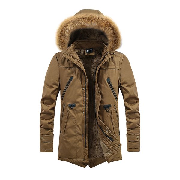 2019 new thickened winter clothes men's trend tooling down cotton padded jacket, Black
2019 new thickened winter clothes men's trend tooling down cotton padded jacket, Black
