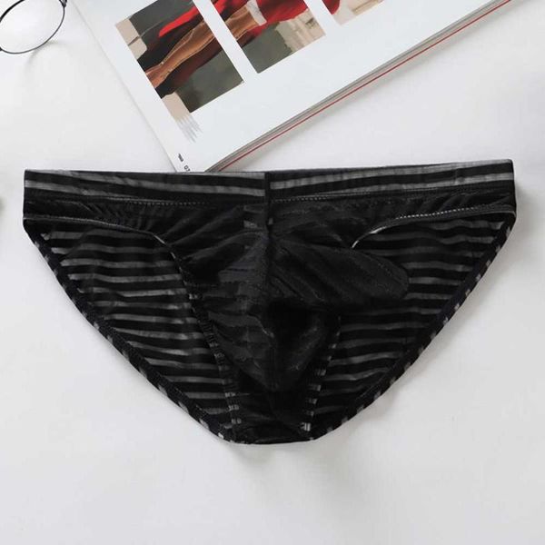 underpants men briefs low rise stripe see through underwear soft pouch breathable comfortable male clothes 2021, Black;white
underpants men briefs low rise stripe see through underwear soft pouch breathable comfortable male clothes 2021, Black;white